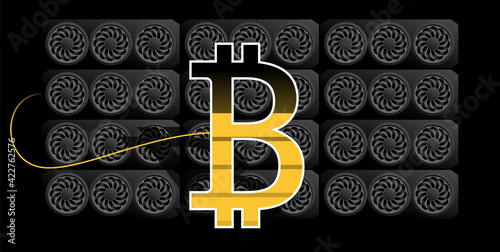 Bitcoin Mining Farm - Graphic cards