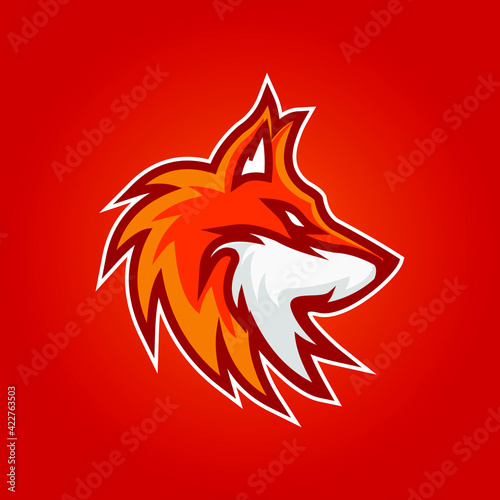 fox mascot esport logo