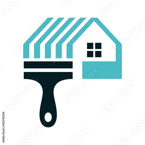 Paint Logo Template 
House Paint Vector Template