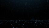 Illustration of abstract night rain