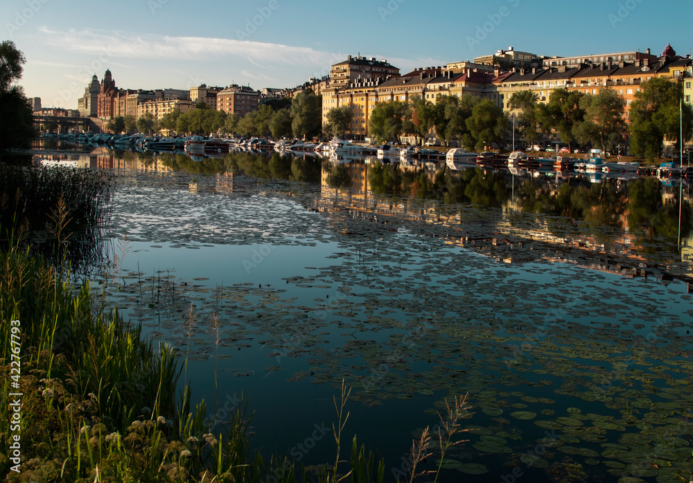 Fototapeta premium Stockholm. Early morning view of the city