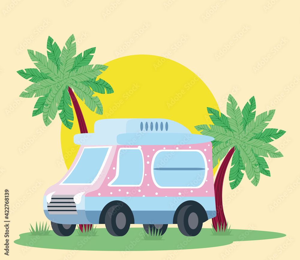 summer icecream truck