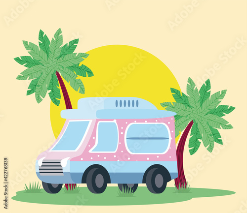 summer icecream truck