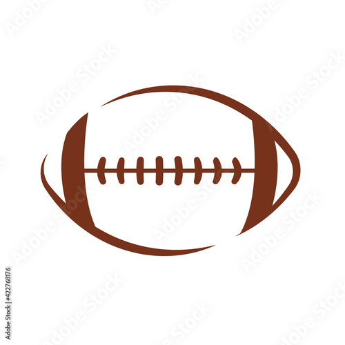 Vector pattern design oval ball in sports american football popular sport competition to find winner
