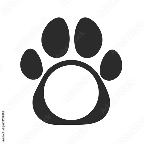 Vector design loves dogs. Heart, bone and floating dog feet for pet supplies stores.