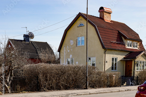 Photography Stockholm, Sweden Single family residential private houses in the Alvsjo suburb