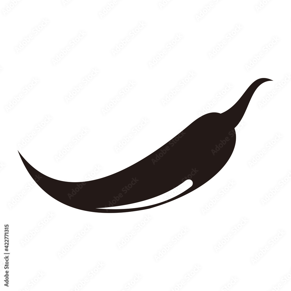 Chili pepper vector icon illustration sign Chili pepper vector icon illustration sign