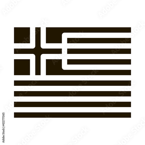 flag of greece icon Vector Glyph Illustration