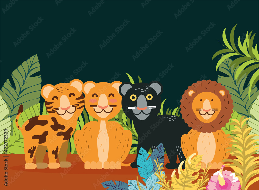 tropical felines cartoon tropical felines cartoon