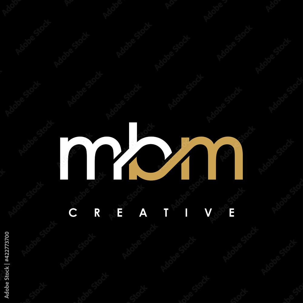 MBM Letter Initial Logo Design Template Vector Illustration Stock