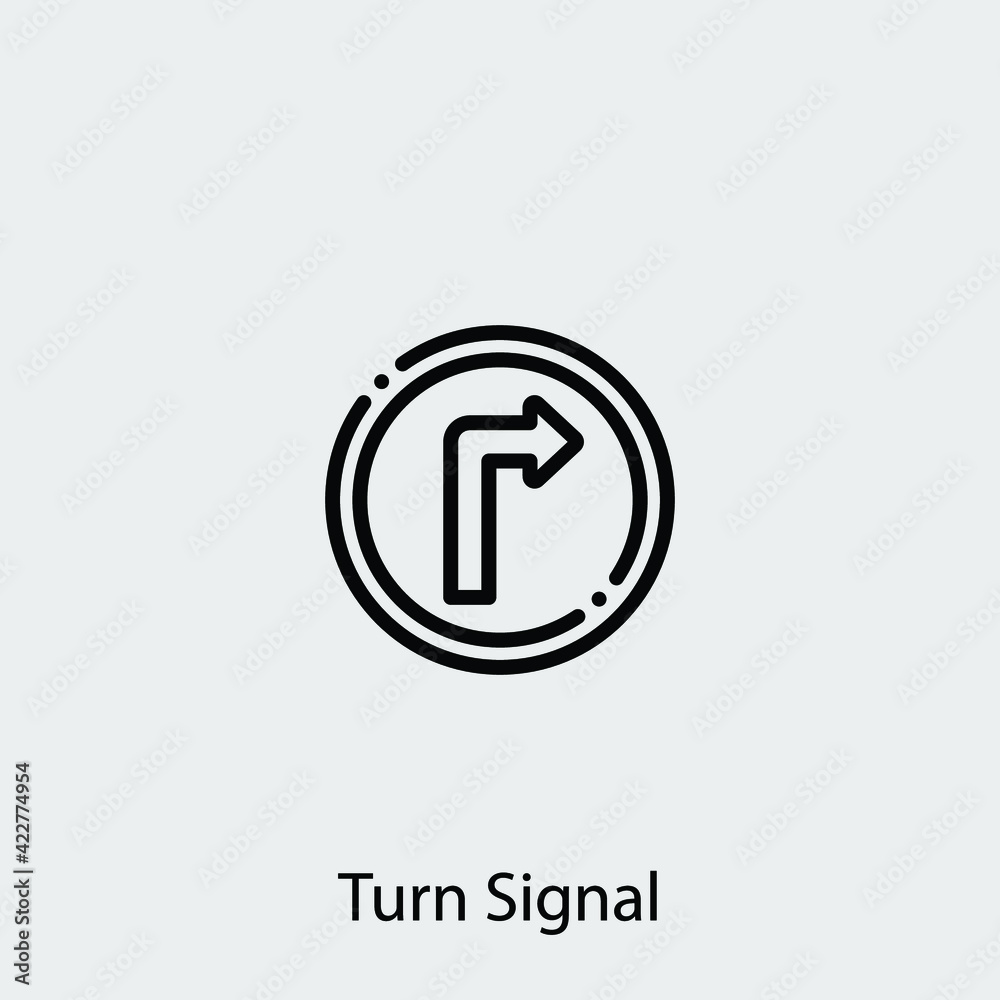 turn signal icon vector sign symbol turn signal icon vector sign symbol