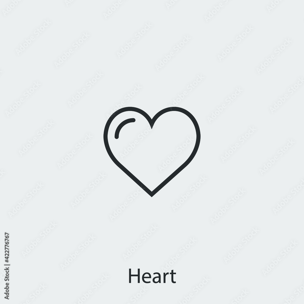 heart icon vector sign symbol
