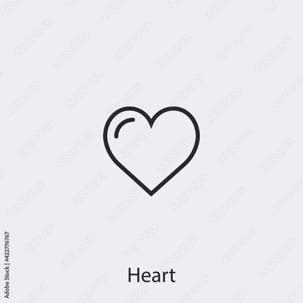 heart icon vector sign symbol heart icon vector sign symbol