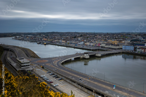 Fényképezés Aerial view of the city of Waterford. Ireland.