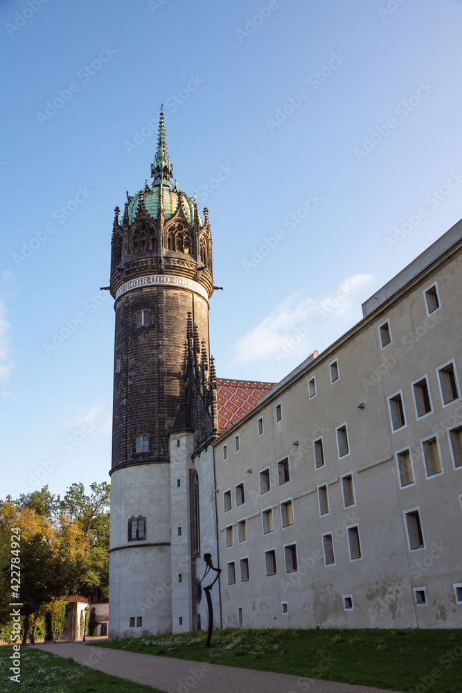 Schloss und Schlosskirche in der Lutherstadt Wittenberg, Sachsen-Anhalt