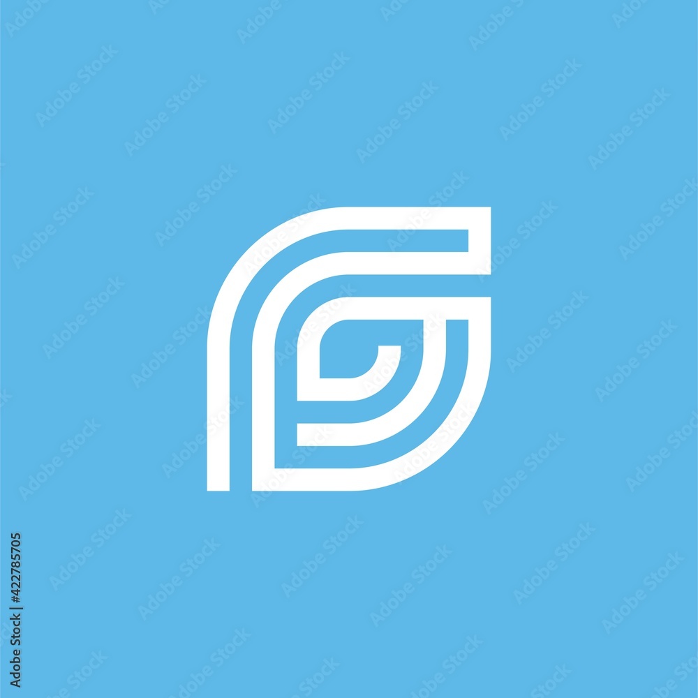Letter G Leaf Logo Design Template Element Letter G Leaf Logo Design Template Element