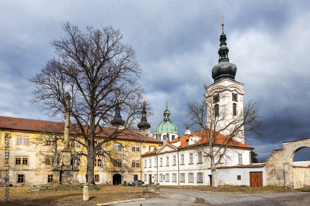 Premonstratensian baroque monastery and castle, Doksany near Litomerice, Czech republic