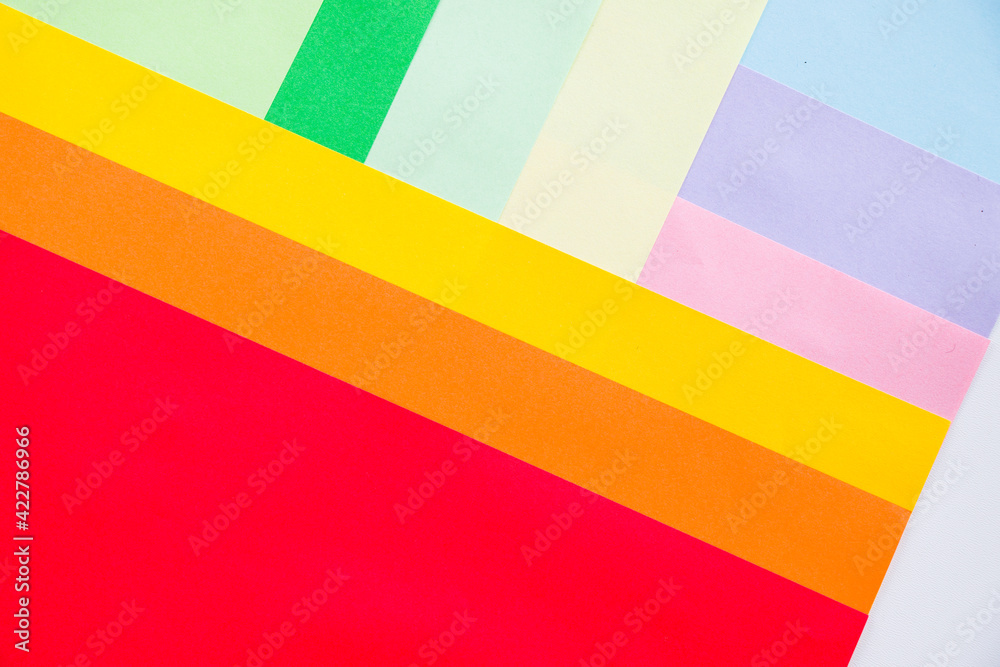 Colorful paper background, paper board and geometric figures Colorful paper background, paper board and geometric figures