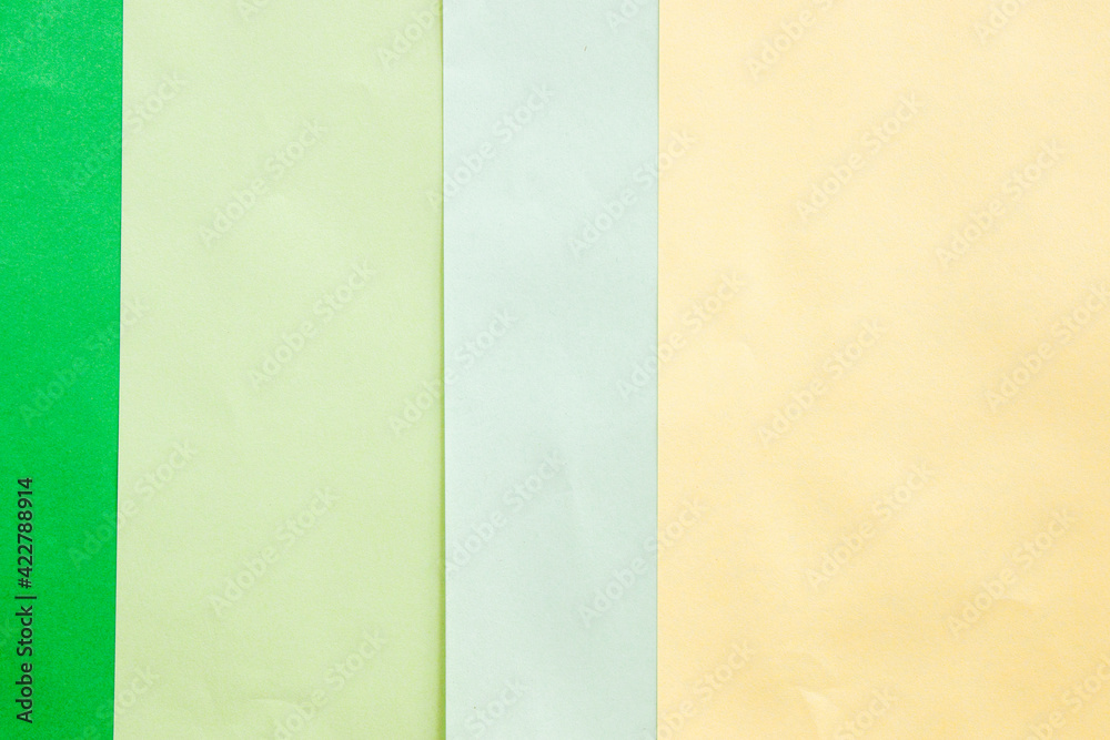 Colorful paper background, paper board and geometric figures