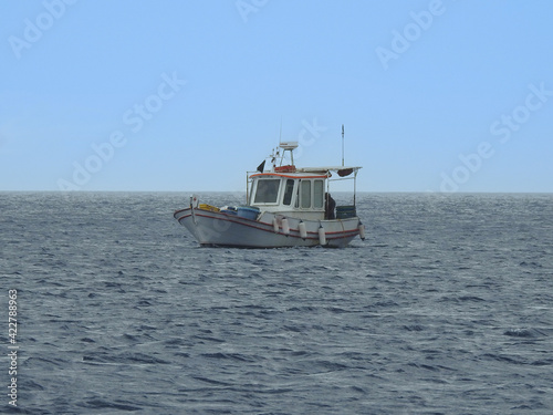 Small fishing boat in the sea © Rafal
