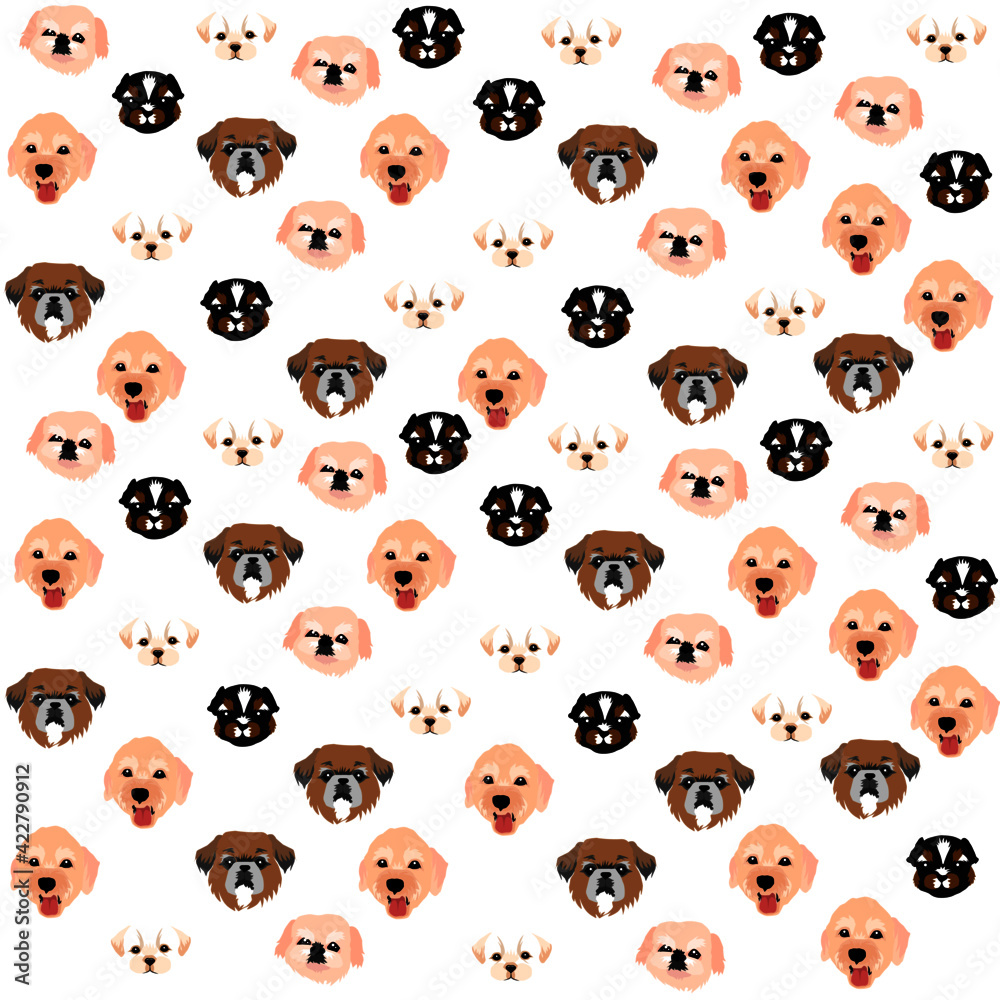 DOG PATTERN VECTOR