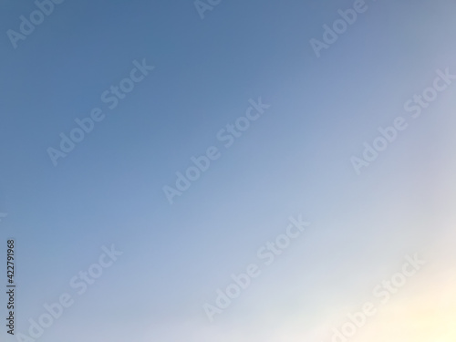 Twilight sky background. Beautiful clear sky before sun set