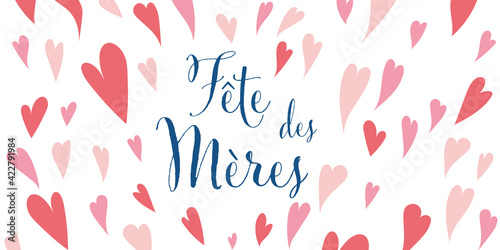 Illustration carte de Fête des mères