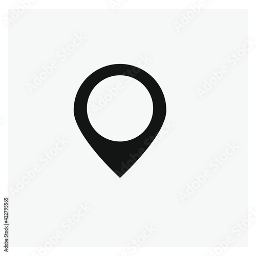 Location vector icon.  Editable stroke. Linear style sign for use on web design and mobile apps, logo. Symbol illustration. Pixel vector graphics - Vector