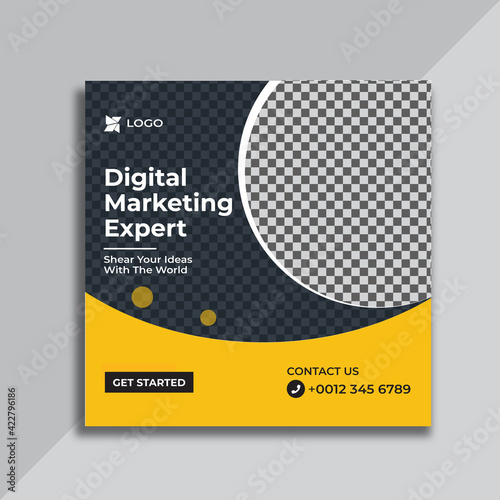 Social Media Banner, Post Template for Digital Marketing Agency