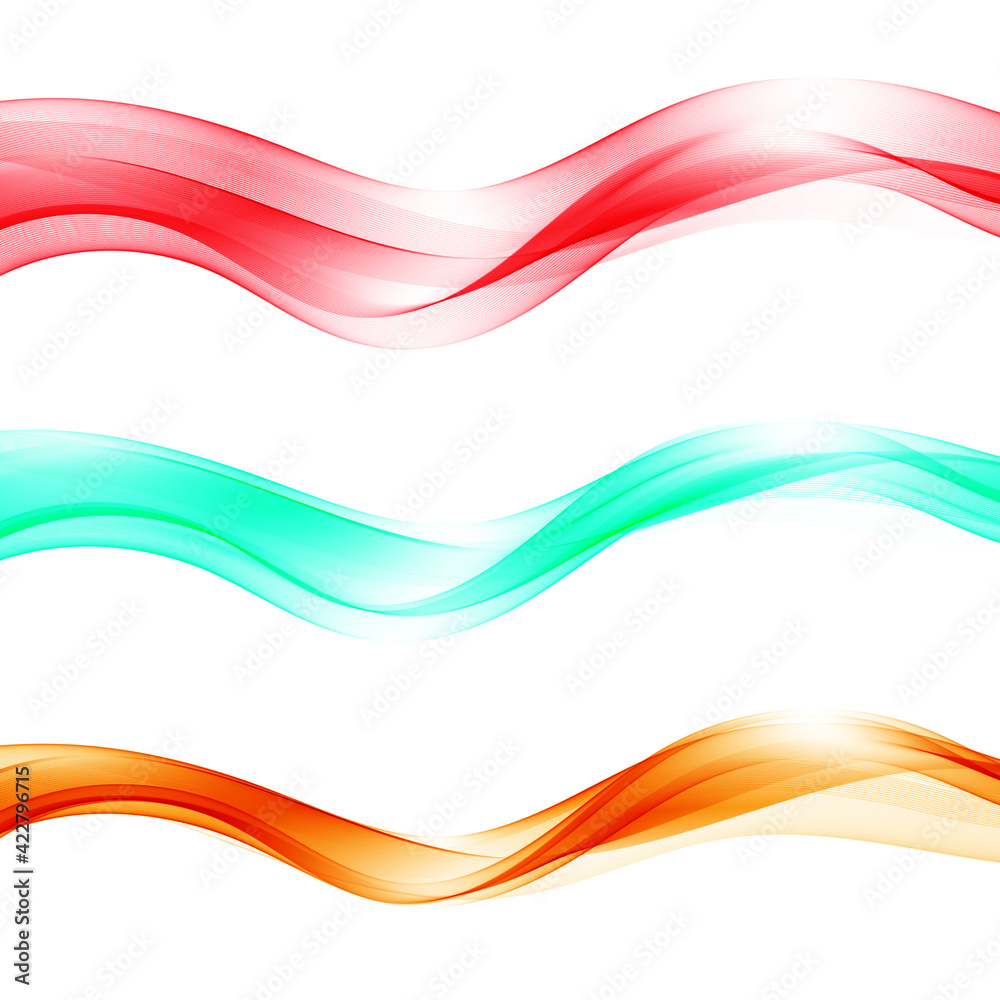 Set of abstract waves. Vector illustration EPS 10 Set of abstract waves. Vector illustration EPS 10