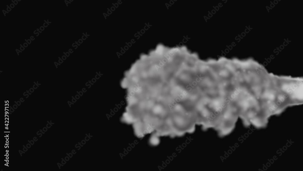 3D MODEL White Grey Smoke.