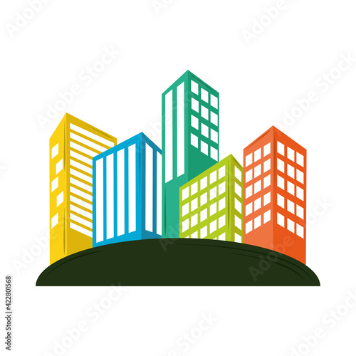 building and city
