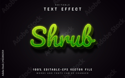 Shrub text effects