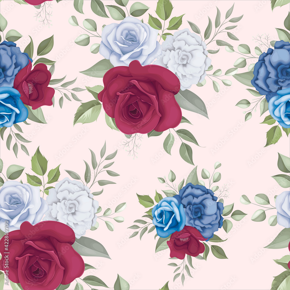 Beautiful floral seamless pattern 