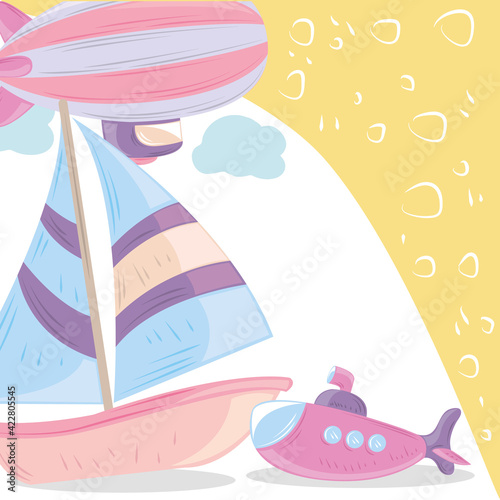 cartoon transport background