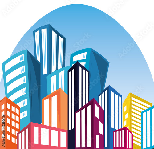 downtown urban cityscape