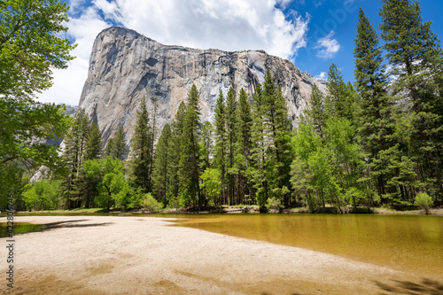 El Capitan from Cathedral Beach Yosemite National Park photo