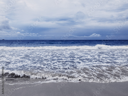 waves on the beach photo