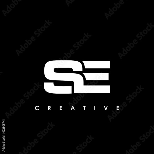 SE Letter Initial Logo Design Template Vector Illustration