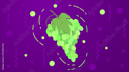 background with grape