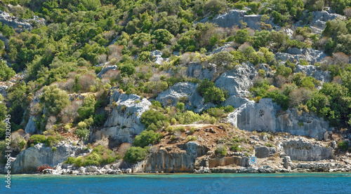  Kekova is an island that under the water preserves the ruins of 4 ancient cities,that left the water in the II century BC. in because of the earthquake