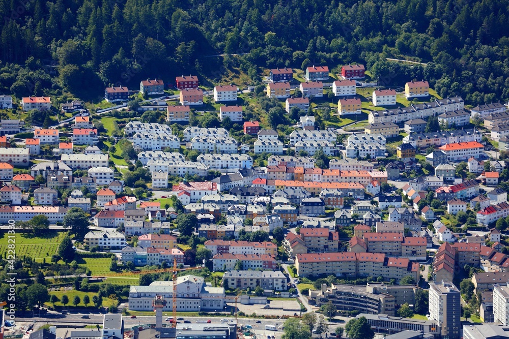 Bergen Norway residential district - Solheim