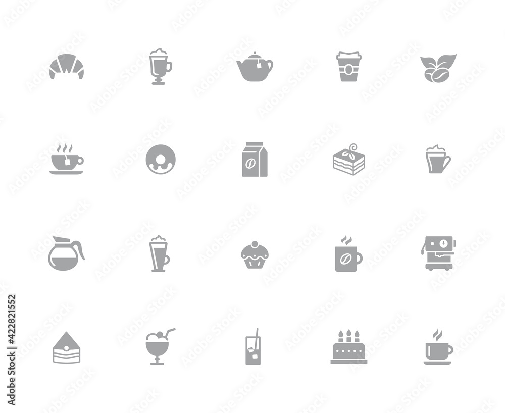 Coffee Shop // 32 pixels Icons White Series - Vector icons designed to work in a 32 pixel grid Coffee Shop // 32 pixels Icons White Series - Vector icons designed to work in a 32 pixel grid