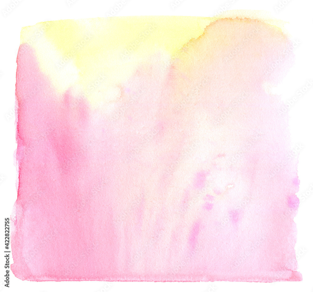 Obraz premium Hand drawn watercolor blots on white background