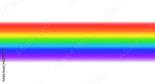 Straight rainbow pattern. Seven colors rainbow. Vector illustration isolated on white