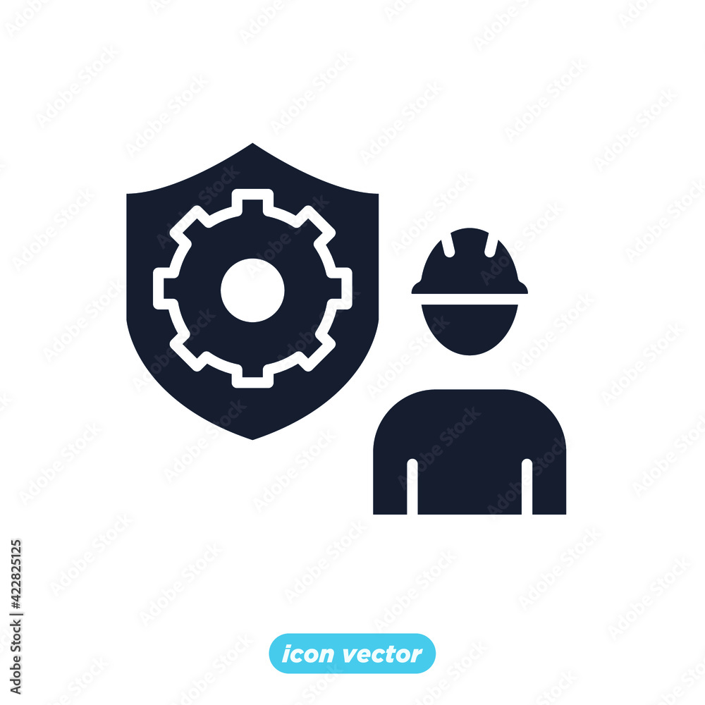 construction risk insurance icon. construction worker insurance symbol template for graphic and web design collection logo vector illustration construction risk insurance icon. construction worker insurance symbol template for graphic and web design collection logo vector illustration