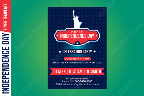 Happy independence day 4 th july, United states of america day. United states of america independence day. 4th july Happy independence day flyer design template. USA symbol, fourth of july Independenc photo