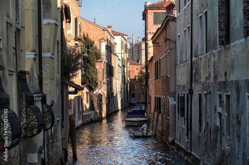 Venice. Italy. An empty city without tourists. City landscape. © maxcam