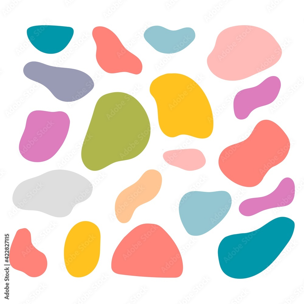 Colorful pattern with abstract shapes Colorful pattern with abstract shapes