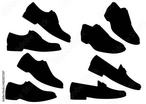 Mens shoes for spring and autumn in a set.